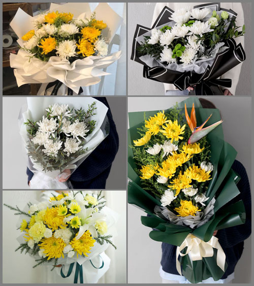 浙江省台州玉环县清港镇朱家前村白事花束代送